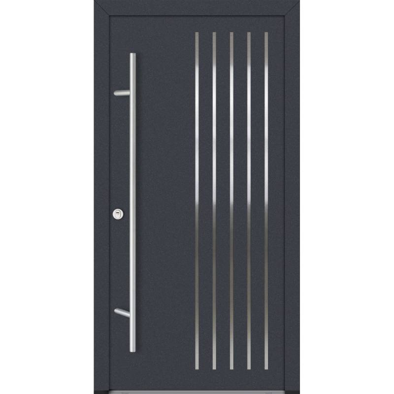 FM Türen AS68 Modell 44 1000 x 2100 Anthrazit Links Innen Beschläge Set 01 von FM Türen