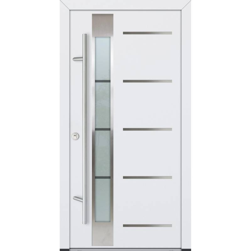 FM Türen AS68 Modell 45 1000 x 2100 Weiß Links Innen Beschläge Set 01 von FM Türen