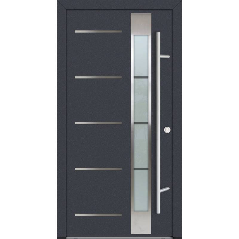 FM Türen AS68 Modell 45 1100 x2100 Anthrazit Rechts Innen Beschläge Set 01 von FM Türen