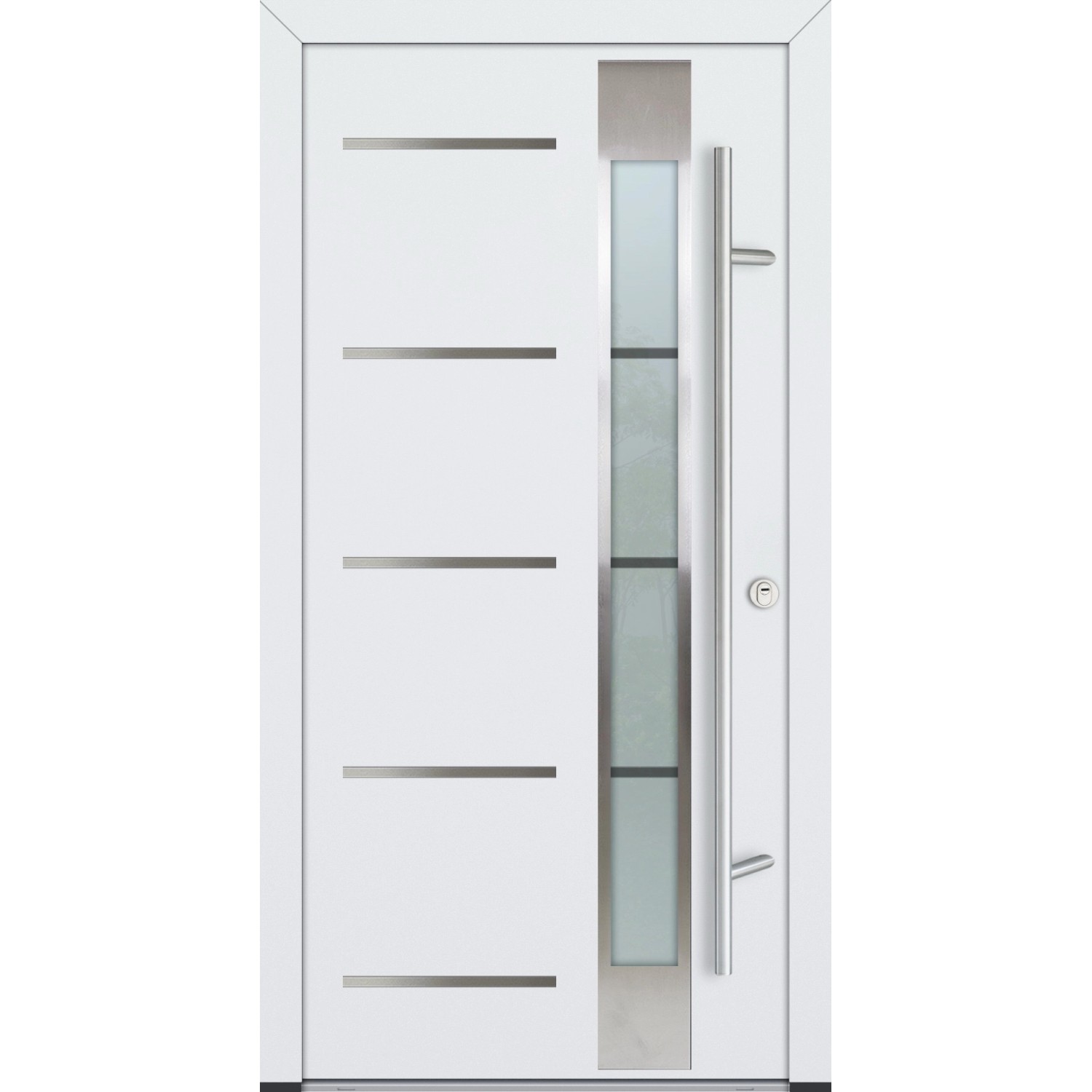 FM Türen AS68 Modell 45 1100 x2100 Weiß Rechts Innen Beschläge Set 01 von FM Türen