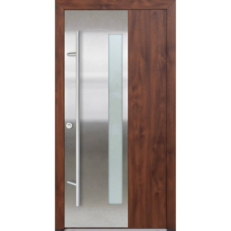 FM Türen AS68 Modell 47 1100 x2100 Nussbaum Links Innen Beschläge Set 01 von FM Türen