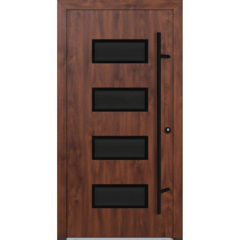 FM Türen AS68 Modell 62 1100 x2100 Nussbaum Rechts Innen Beschläge Set 01 von FM Türen