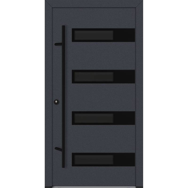 FM Türen AS68 Modell 63 1100 x2100 Anthrazit Links Innen Beschläge Set 01 von FM Türen