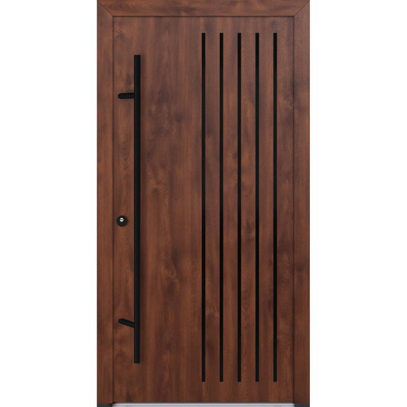 FM Türen AS68 Modell 64 1000 x 2000 Nussbaum Links Innen Beschläge Set 01 von FM Türen