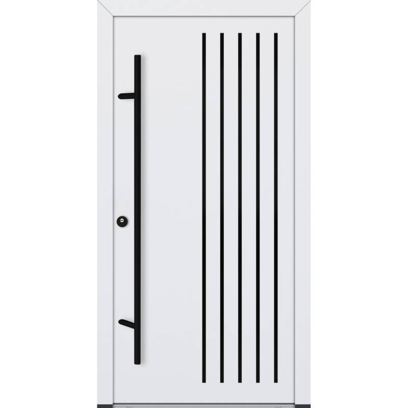 FM Türen AS68 Modell 64 1000 x 2000 Weiß Links Innen Beschläge Set 01 von FM Türen