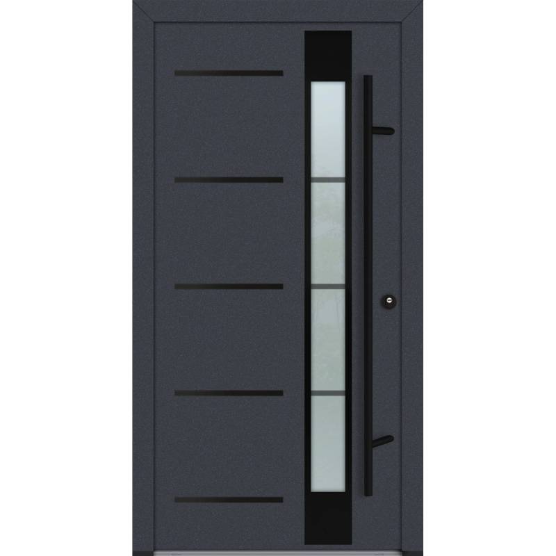 FM Türen AS68 Modell 65 1000 x 2100 Anthrazit Rechts Innen Beschläge Set 01 von FM Türen