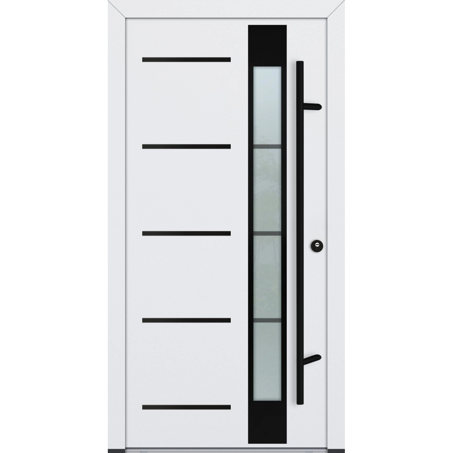 FM Türen AS68 Modell 65 1100 x2100 Weiß Rechts Innen Beschläge Set 01 von FM Türen
