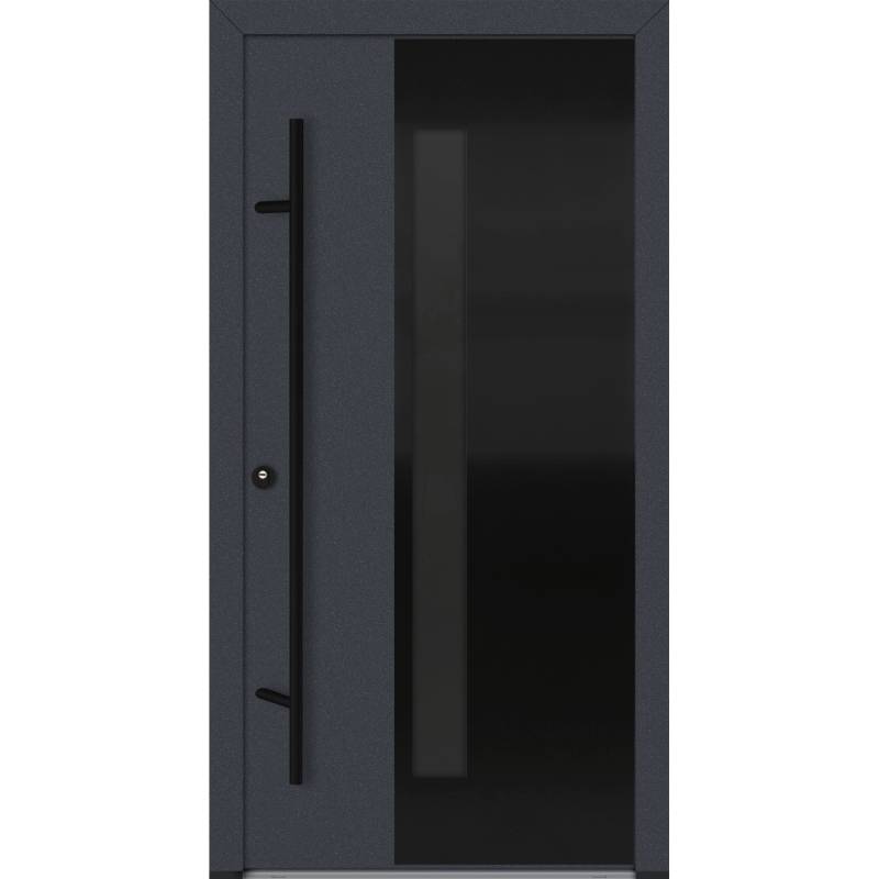 FM Türen AS68 Modell 66 1100 x2100 Anthrazit Links Innen Beschläge Set 01 von FM Türen