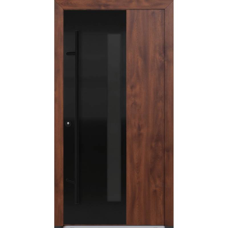 FM Türen AS68 Modell 67 1000 x 2000 Nussbaum Links Innen Beschläge Set 01 von FM Türen