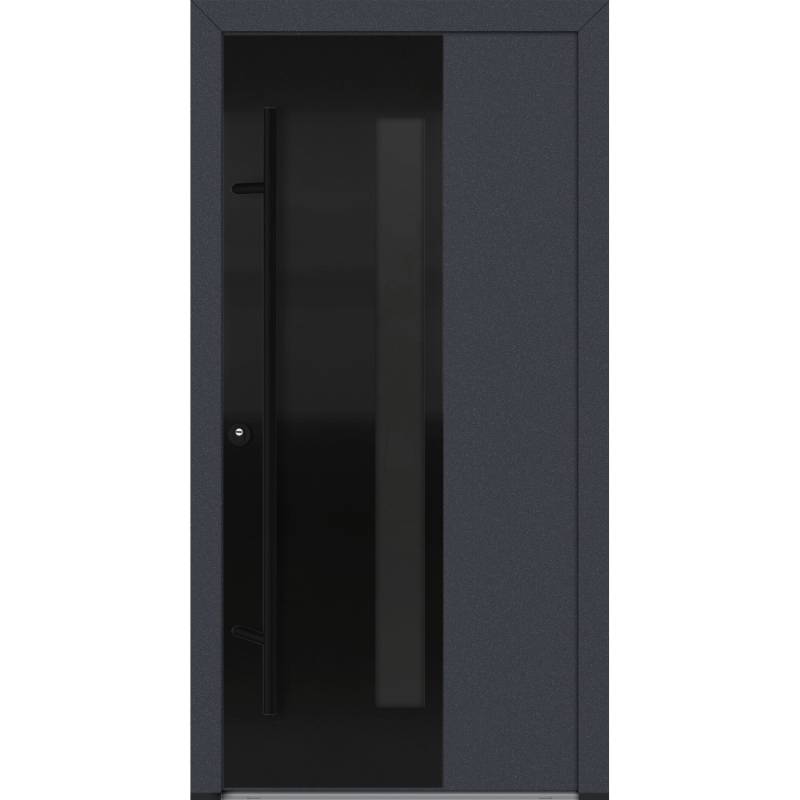 FM Türen AS68 Modell 67 1000 x 2100 Anthrazit Links Innen Beschläge Set 01 von FM Türen