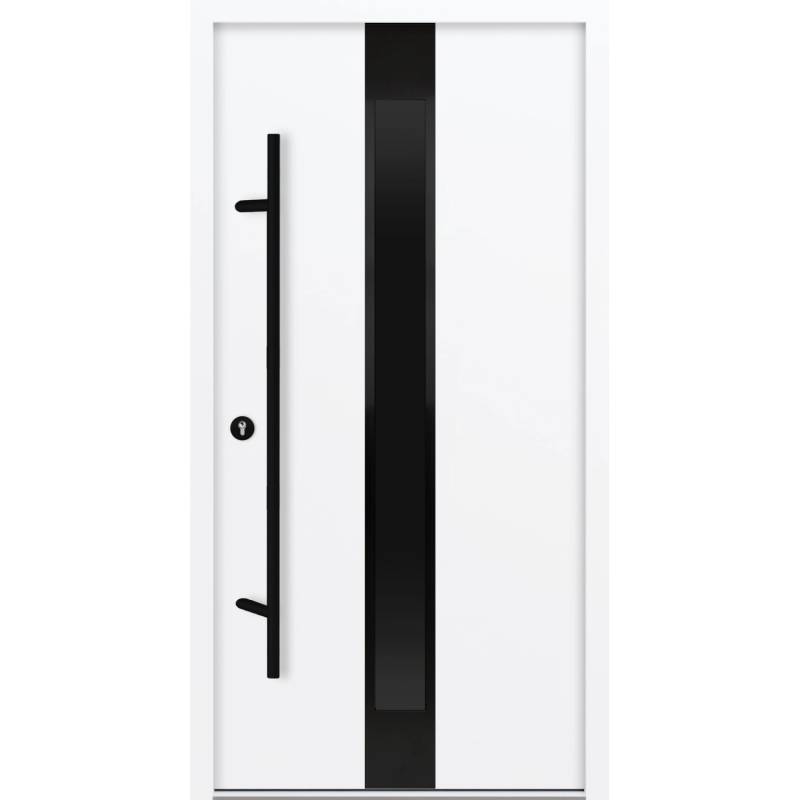 FM Türen AS68 Modell 25 1100 x2100 Weiß Links Innen Beschläge Set 07 von FM Türen