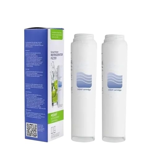 Kühlschrank-Wasserfilter MSWF Ersatz, Kompatibel Mit GE, WR02X12345 WR02X12801 RWF1062 MSWFD WR02X12801 101821-B 238C2334P003 AP3997949(2pcs) von FMCUVBFR