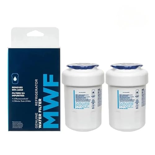 MWF Kühlschrank-Wasserfilter-Ersatz, Kompatibel Mit GE, MWFP MWFA MWFAP MWFINT GWF06 GWFA HWF HWFA FMG-1 FMG DSS25KGREBB GCU23LGYDFSS(2PCS) von FMCUVBFR