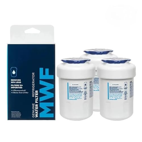 MWF Kühlschrank-Wasserfilter-Ersatz, Kompatibel Mit GE, MWFP MWFA MWFAP MWFINT GWF06 GWFA HWF HWFA FMG-1 FMG DSS25KGREBB GCU23LGYDFSS(3pcs) von FMCUVBFR