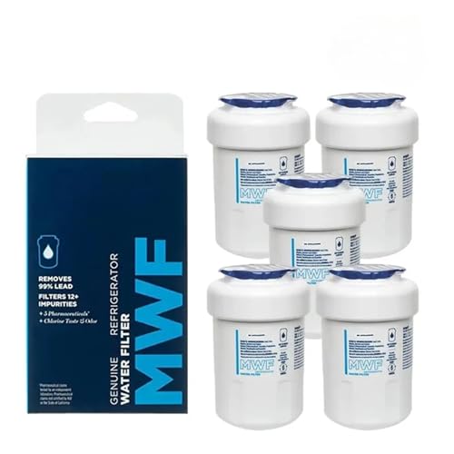 MWF Kühlschrank-Wasserfilter-Ersatz, Kompatibel Mit GE, MWFP MWFA MWFAP MWFINT GWF06 GWFA HWF HWFA FMG-1 FMG DSS25KGREBB GCU23LGYDFSS(5pcs) von FMCUVBFR