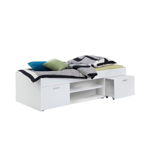 FMD Möbel 810-001 Bett Carlo, 203,5 x 58,5 x 95,5 cm, weiß von FMD Möbel