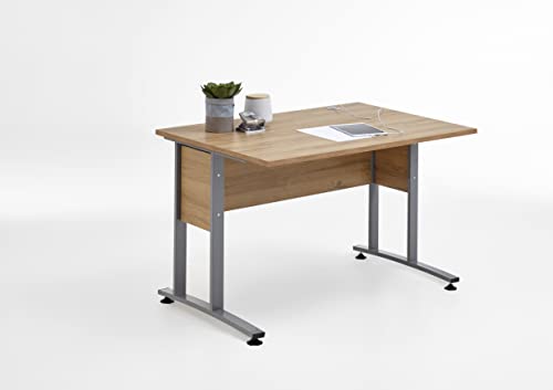 FMD Möbel CALVIA 1 Schreibtisch, Holzwerkstoff, Alteiche Nb, rechteckig von FMD Möbel