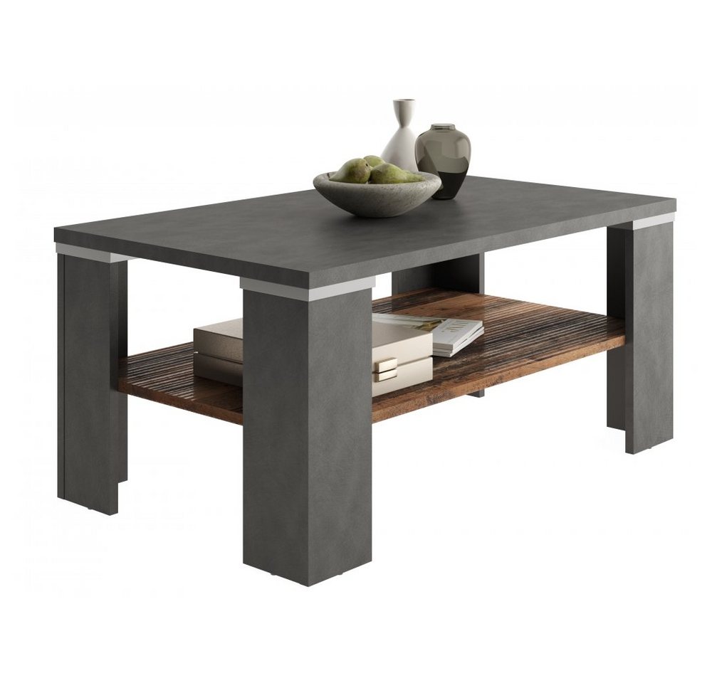 FMD Möbel Couchtisch Beistelltisch Tisch Wohnzimmertisch ca. 100 cm Grau / Old Style Nb. von FMD Möbel
