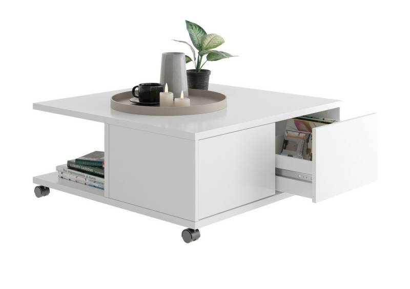 FMD Möbel Couchtisch in weiß - 70x36x70cm (BxHxT) von FMD Möbel