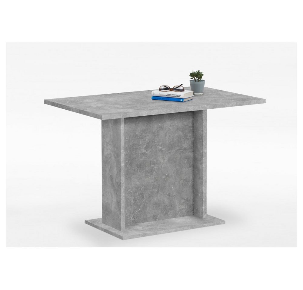 FMD Möbel Esstisch Tisch Esszimmertisch Beton grau Nb. 110 x 70 cm FMD BANDOL III von FMD Möbel
