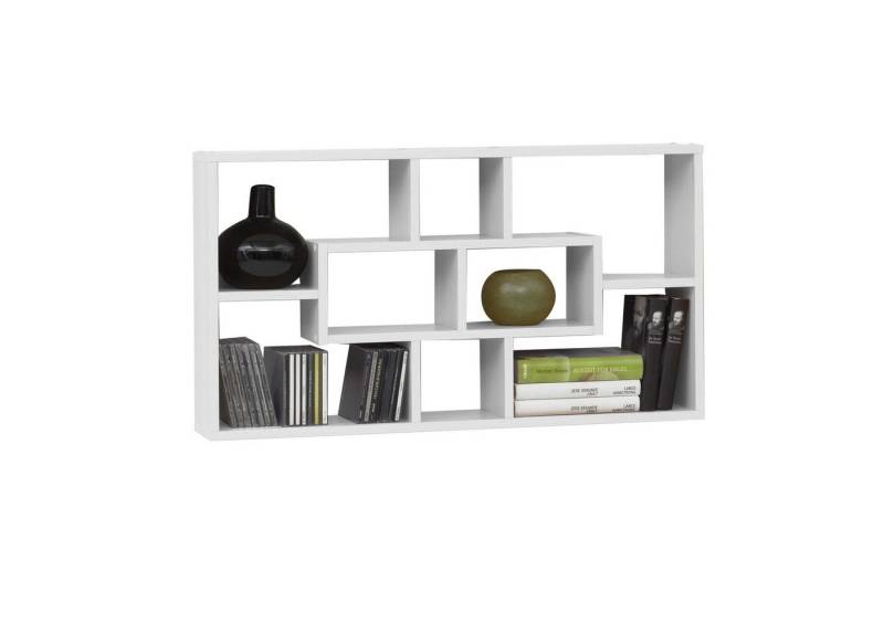 FMD Möbel Regal in weiß - 85x47,5x16cm (BxHxT) von FMD Möbel