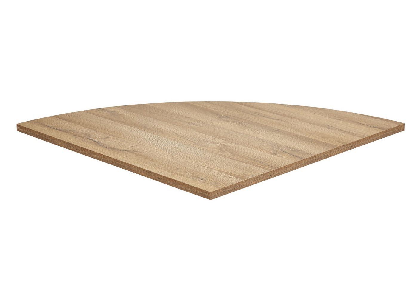 FMD Möbel Schreibtischplatte in Alteiche Dekor - 80x2,2x80cm (BxHxT) von FMD Möbel