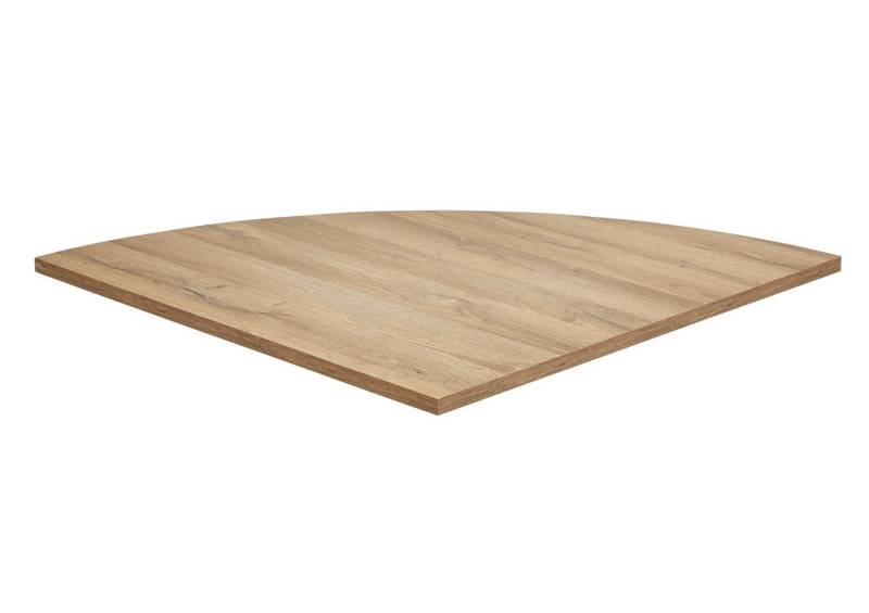 FMD Möbel Schreibtischplatte in Alteiche Dekor - 80x2,2x80cm (BxHxT) von FMD Möbel