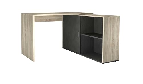 FMD Möbel Valley Schreibtisch, Holzwerkstoff, Eiche Nb/Matera, rechteckig von FMD Möbel