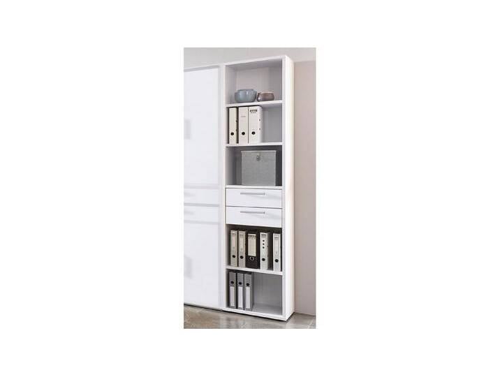 FMD Regal Regal Calvia Büroregal in weiß mit Schubkästen, weiß von FMD-Möbel