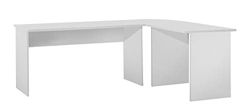 FMD Till Schreibtisch-Winkelkombination Till B/H/T 205.0 x 76.0 x 155.0 cm, weiß von FMD Möbel