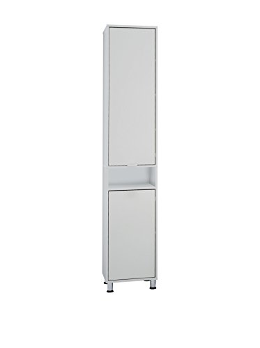 FMD Möbel, 925-001 Zamora 1 Badhochschrank, Spanplatte, Weiß, Maße 37.0 x 33.0 x 193.0 cm (BHT) von FMD Möbel