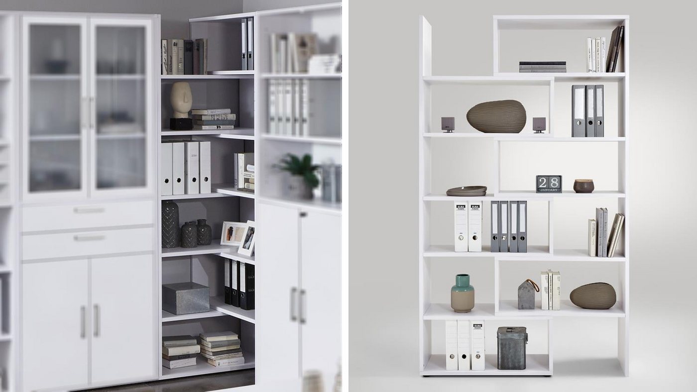 FMD Eckregal Regal Calvia 9 Eckregal in weiß FMD Eckregal Regal Calvia 9 Eckregal in weiß von FMD