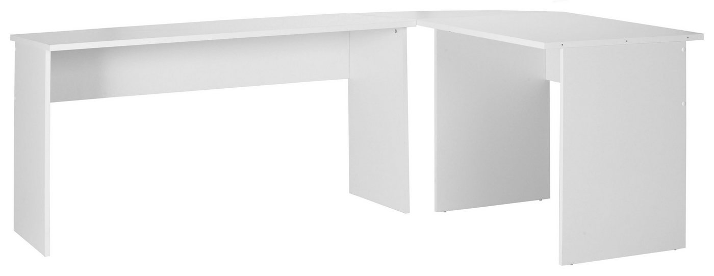 FMD Eckschreibtisch, moderner Winkel-Schreibtisch, Made in Germany, 205/155x75,4x65,0 cm von FMD