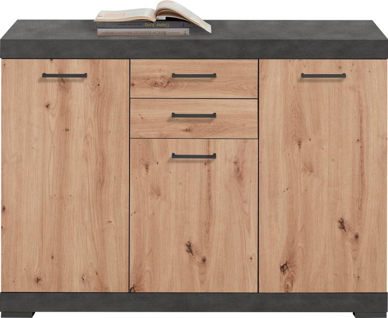 FMD Kommode Bristol 3, Mehrzweckschrank, in verschiedenen Tiefen, Breite: 120 cm von FMD