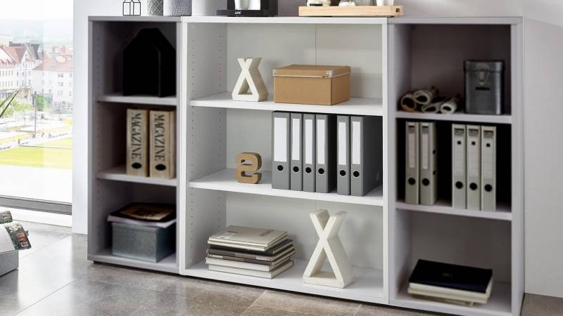 FMD Regal Regal Calvia 7 Büroregal in weiß FMD Regal Regal Calvia 7 Büroregal in weiß von FMD