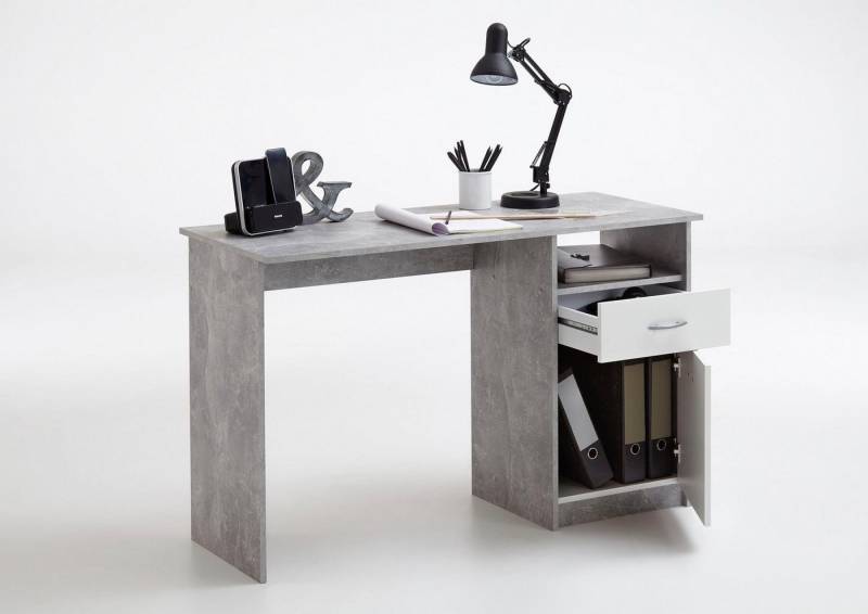 FMD Schreibtisch Jackson, mit 1 Schubkasten und 1 Tür von FMD