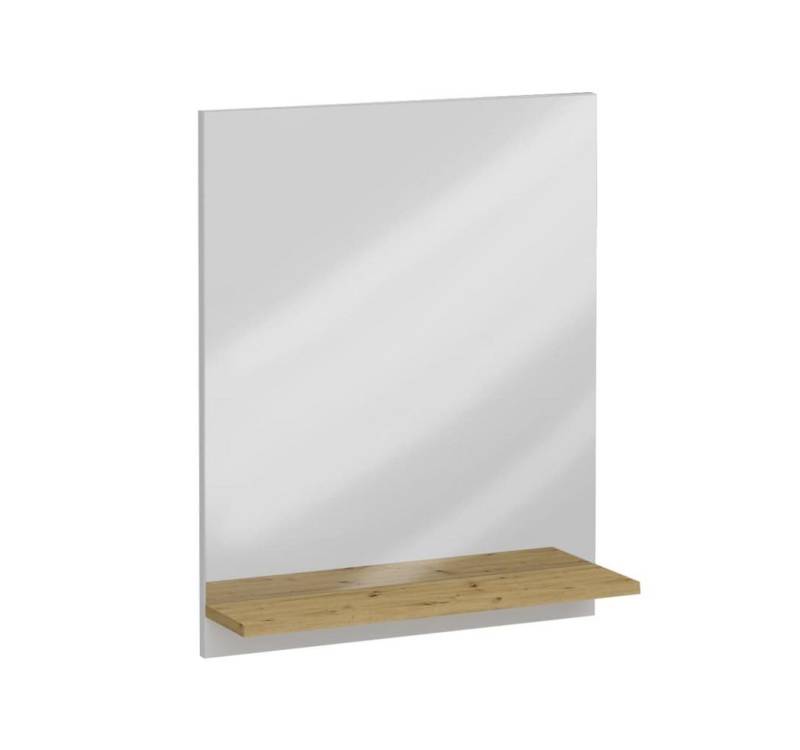 FMD Spiegel Wandspiegel mit Ablage 54,5x13,5x67,5 cm Artisan-Eiche (1-St) von FMD