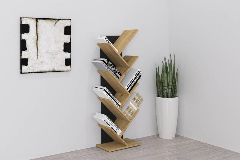 FMD Wandregal Büchen 1, Regal, Buchständer, Aufbewahrungsmöglichkeit, 125 cm hoch FMD Wandregal Büchen 1, Regal, Buchständer, Aufbewahrungsmöglichkeit, 125 cm hoch von FMD
