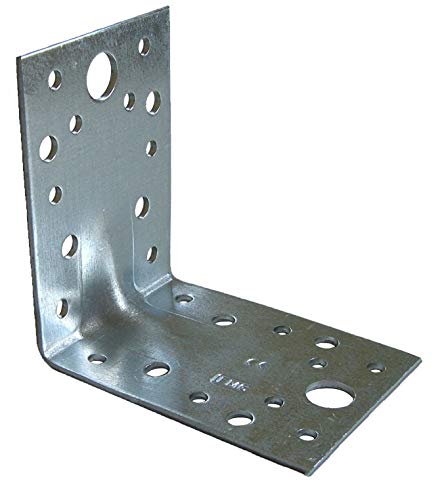 20 Stück FMG Winkelverbinder 90 x 90 x 65 mm mit Steg | Materialstärke 2,5 mm | Lochdurchmesser 13 und 5 mm | deutscher Stahl S 280GD verzinkt | 20 Stück FMG Winkelverbinder 90 x 90 x 65 mm mit Steg | Materialstärke 2,5 mm | Lochdurchmesser 13 und 5 mm | deutscher Stahl S 280GD verzinkt | von FMG