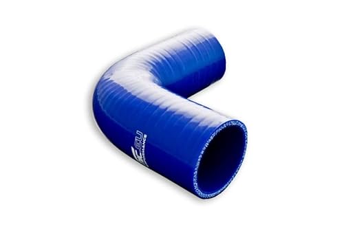 FMIC.EU PERFORMANCE Silikonbogen Silikon-Ellenbogen 90°Grad 89mm Turbolader Kühlerschlauch LLK Schlauch Silikonschlauch Blau von FMIC.EU PERFORMANCE