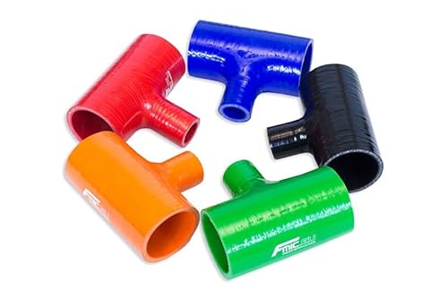 T-Stück Silikonverbinder Adapter Silikonschlauch 70-32mm Schwarz von FMIC.EU PERFORMANCE