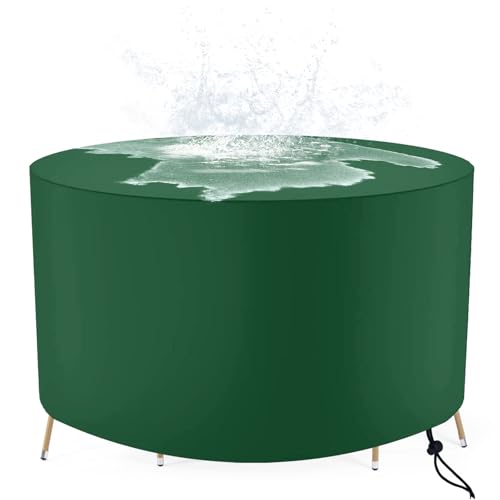 Abdeckung Gartenmöbel Rund, Wasserdicht Abdeckplane Gartenmöbel, 420D Oxford Gewebe Plane für Gartenmöbel, Gartenlounge Abdeckung Winterfest, Gartentisch Plane, Schutzhülle Loungemöbel (Ø210x70 cm) Abdeckung Gartenmöbel Rund, Wasserdicht Abdeckplane Gartenmöbel, 420D Oxford Gewebe Plane für Gartenmöbel, Gartenlounge Abdeckung Winterfest, Gartentisch Plane, Schutzhülle Loungemöbel (Ø210x70 cm) von FMJTXD