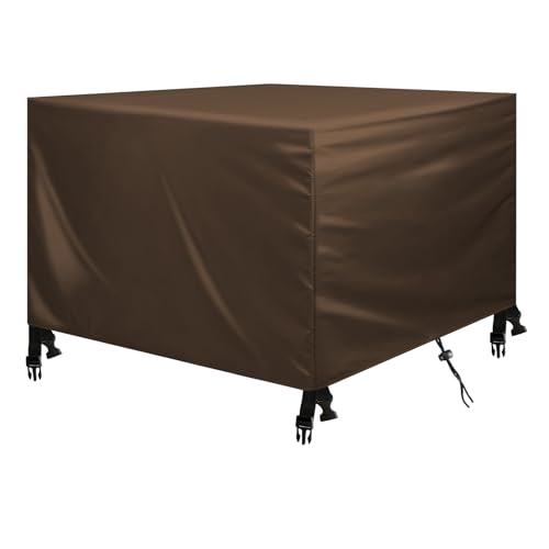 FMJTXD Abdeckung für Gartenmöbel,120x70x95cm Schutzhülle für Gartenmöbel,420D Oxford Gewebe Abdeckhaube,Gartentisch Abdeckung,Winddicht,UV-Beständiges,für Rechteckige Sitzgarnituren ​Möbelsets von FMJTXD