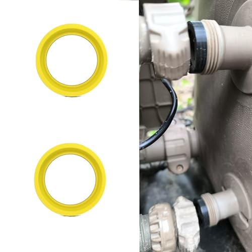 FMJZJF for Intex Pure Spa Simple Spa 2pcs 11699 SSP-H-20-M SSP-H-10 Hot Tub Pool Spa Parts Silicone Connector Seals/Gaskets Prevents Leaks with Seal Between Plugs 2B/C（Gelb） von FMJZJF