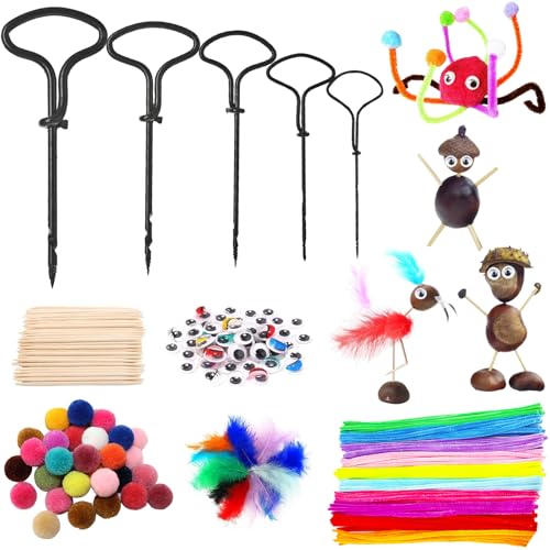 495 PCS Kastanienbohrer Set, Kastanienbohrer Kinder Set, Kastanien Bastelset, kastanienbohrer zum Basteln mit Kastanien, Herbst Kastanienmännchen DIY Set, Bohrer Kastanien, Mit DIY Bastel Zubehör 495 PCS Kastanienbohrer Set, Kastanienbohrer Kinder Set, Kastanien Bastelset, kastanienbohrer zum Basteln mit Kastanien, Herbst Kastanienmännchen DIY Set, Bohrer Kastanien, Mit DIY Bastel Zubehör von FMKLDENA
