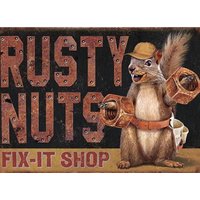 Rusty Nuts Fix It Shop Auf Einem 2 "x 3" Kühlschrankmagnet Mit Weichen, Matten Finish.qualitätsmetallkonstruktion.ein Geschenk Für Ihn von FMTDESIGNS