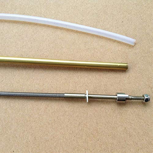 FMingNian 1 Satz bürstenloses elektrisches Boot 3,18mm Flexible Welle 1/8 '' 35 cm Antriebswelle + Wellenhülse + Propelleradapter for DIY RC Jet-Boote von FMingNian