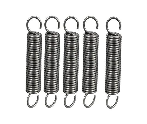 FMingNian 5pcs Zugfeder 1,5 mm / 1,8 mm Dicke Zugfedern Klein 30-70mm Federstahl Tension mit Haken (Größe : 1.5x10x30mm) von FMingNian