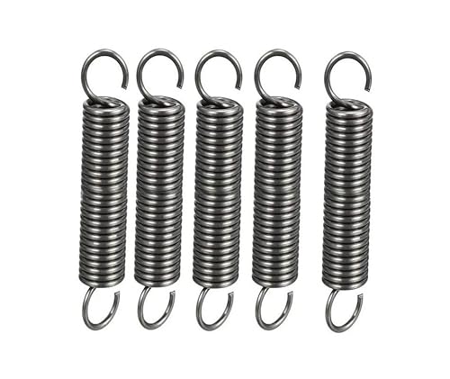 FMingNian 5pcs Zugfeder 1,5 mm / 1,8 mm Dicke Zugfedern Klein 30-70mm Federstahl Tension mit Haken (Größe : 1.5x12x70mm) von FMingNian