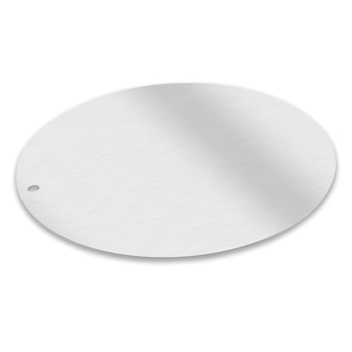 FMprofessional Tortenunterlage Ø32cm aus hochwertigem Aluminium – Teller für Gebäck Ideal zum Servieren von Kuchen und Pizza – Spülmaschinenfest, Silber von FMprofessional